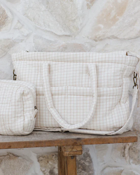 Sac à couches avec matelas à langer Oat Check – Image 4