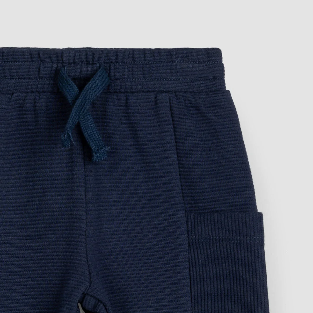 Short côtelés Navy – Image 3
