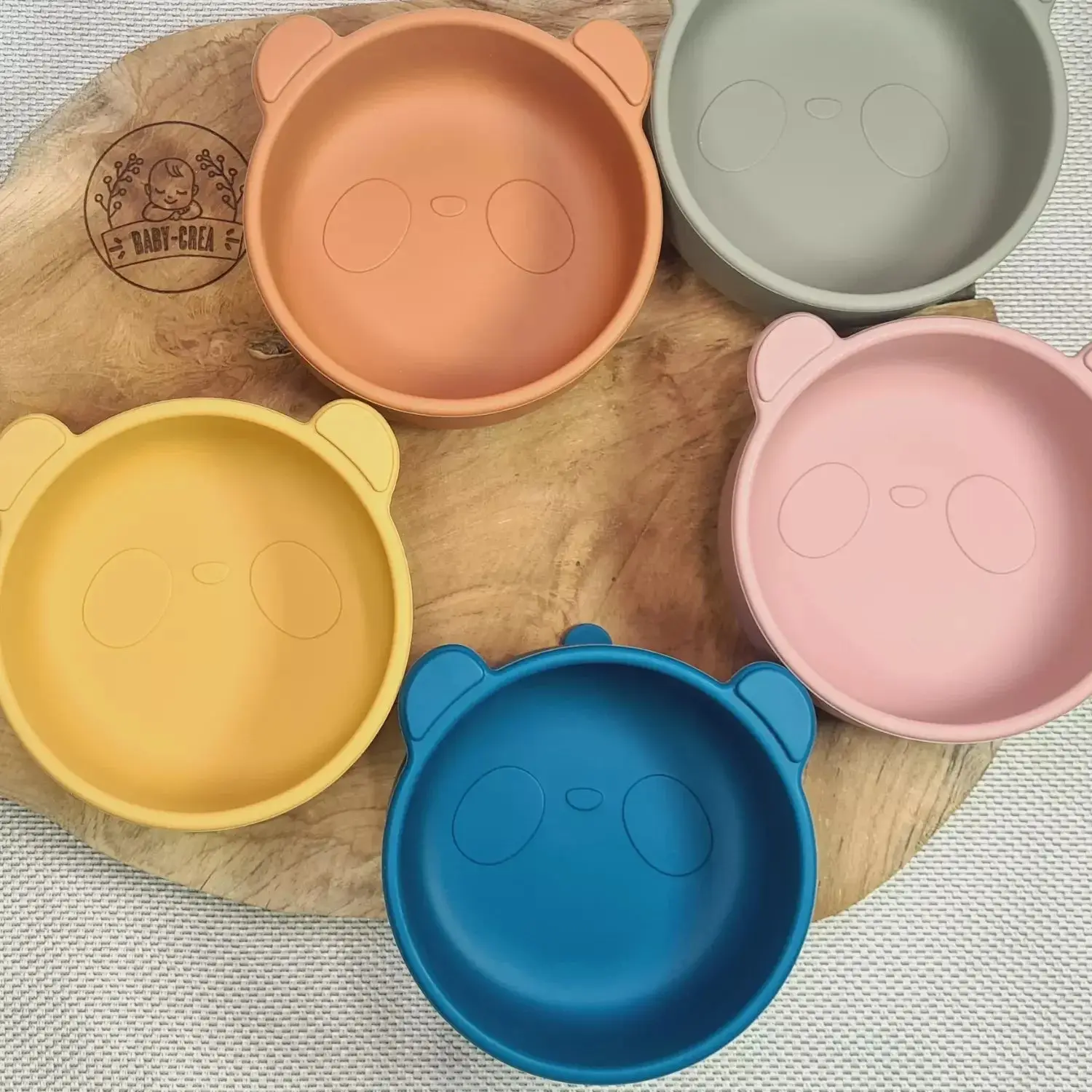 Bol à Ventouse Panda & Couverts Personnalisés en Silicone – Repas Bébé Sécurisé – Image 8