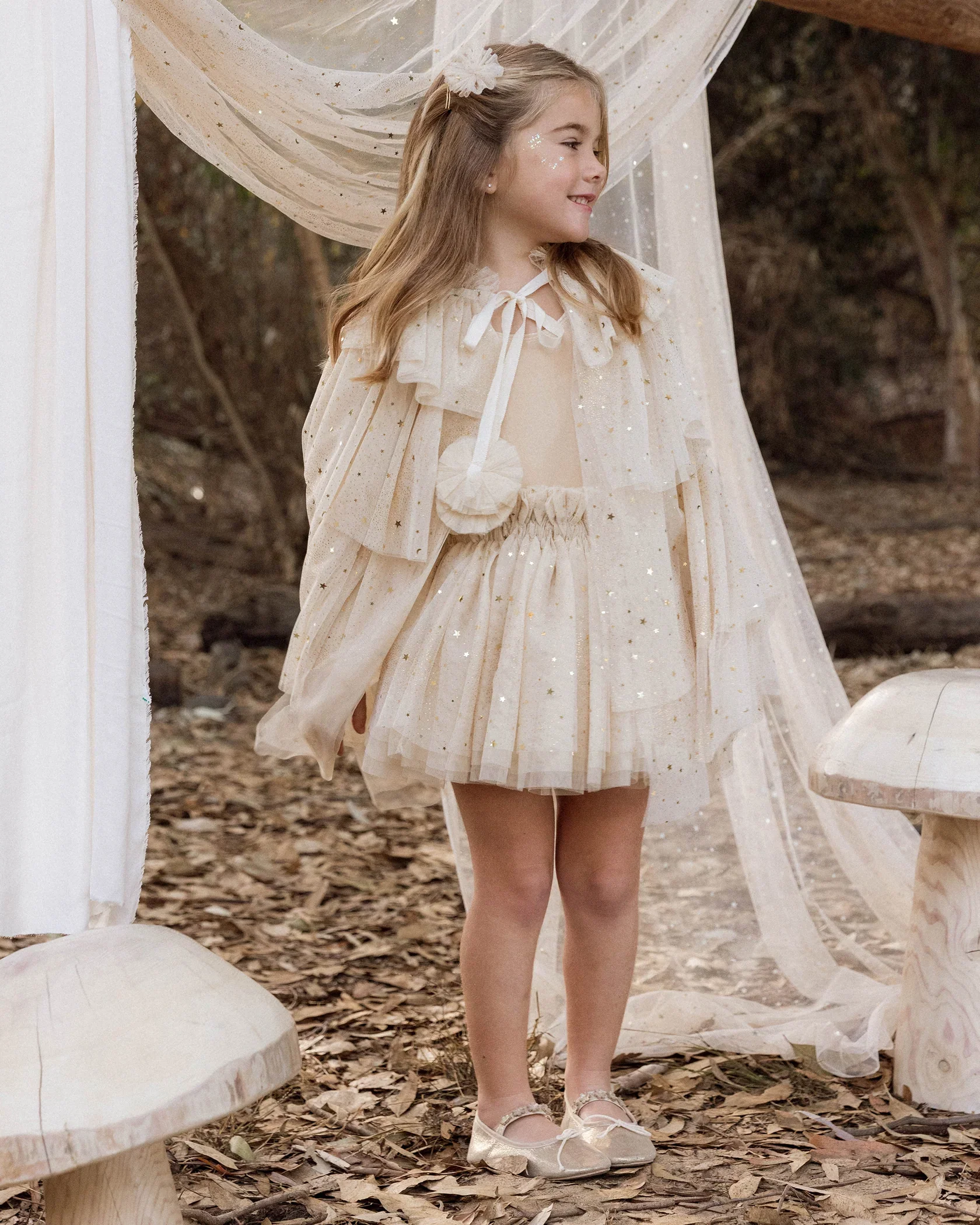 Barrettes en tulle - Champagne Stars – Image 3