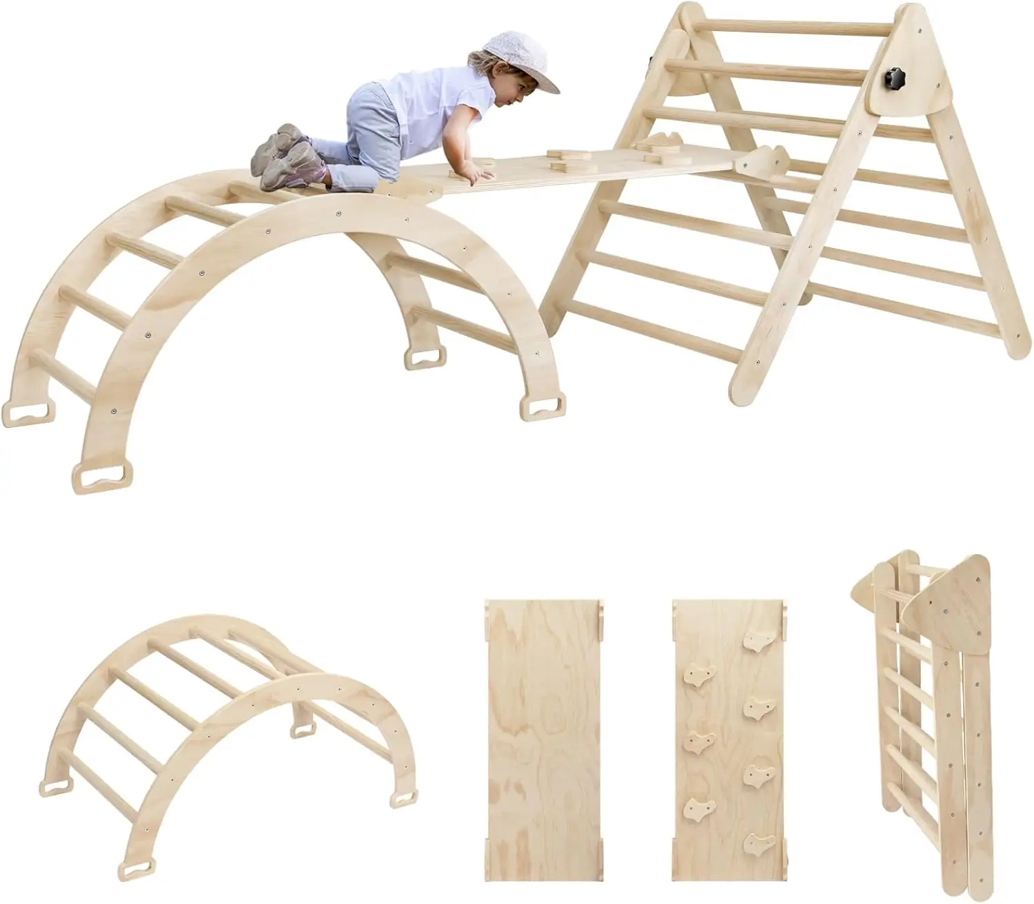 Air de jeux en bois 5 en 1