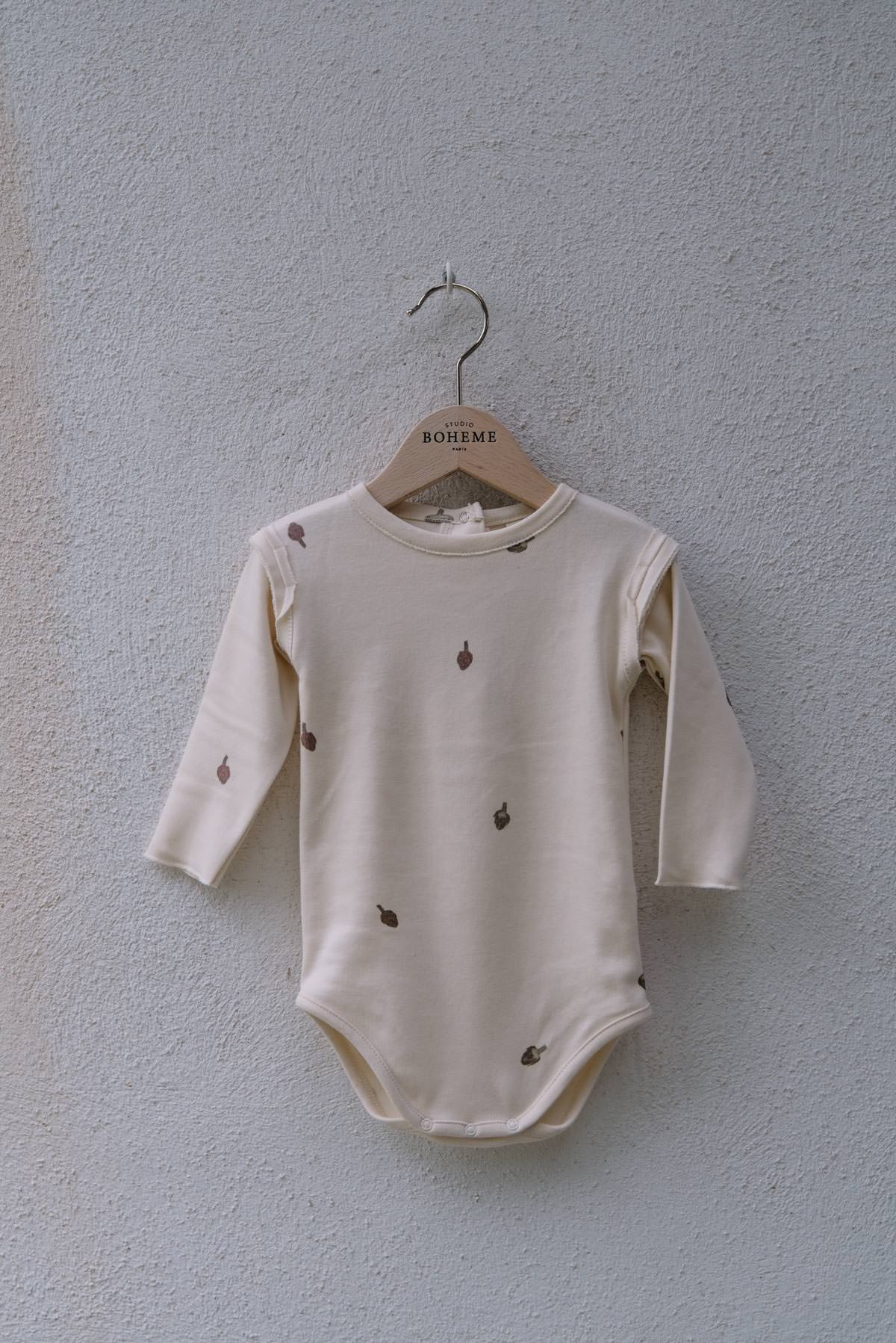 Body Manches Longues Lala Artichauts Ecru – Image 4