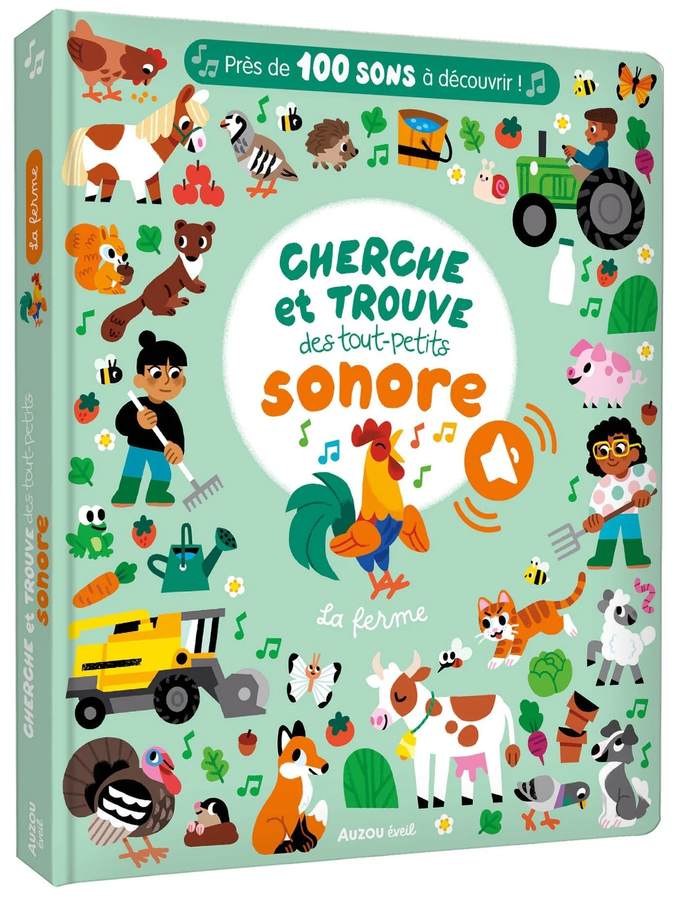 Cherche & trouve des tout-petits sonore - la ferme | Auzou