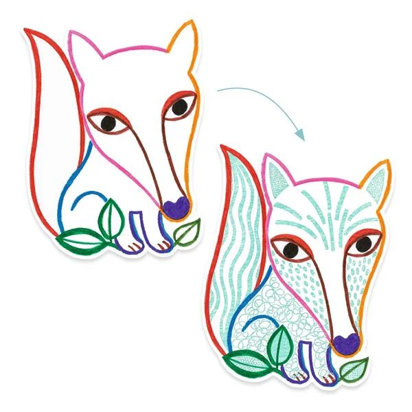 Coloriages à révéler Animaux la forêt – Image 3